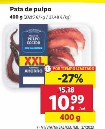 Lidl Pulpo oferta
