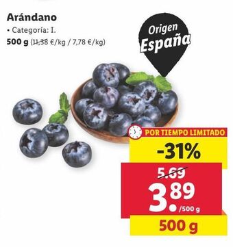 Lidl Arándanos oferta