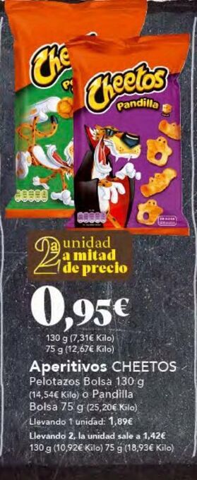 Gadis Snacks cheetos oferta