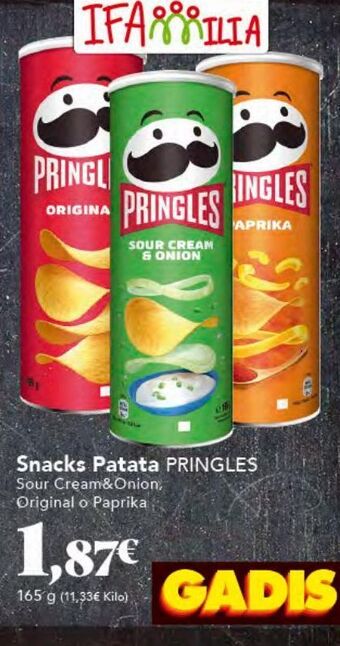 Gadis Patatas fritas pringles oferta