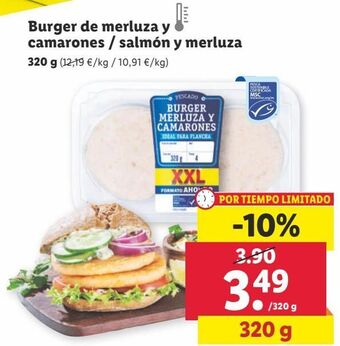 Lidl Hamburguesas oferta