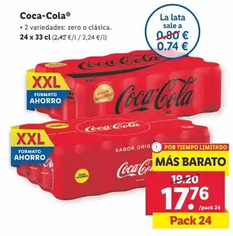 Lidl Refrescos coca-cola oferta
