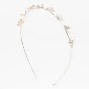 Claire's Rose gold pavé butterfly headband oferta