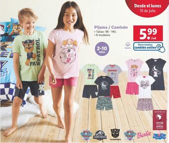Lidl Pijama oferta