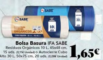 Gadis Bolsas de basura ifa sabe oferta