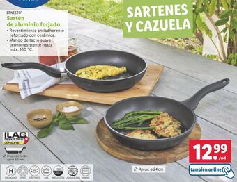 Lidl Sartén de aluminio ernesto oferta