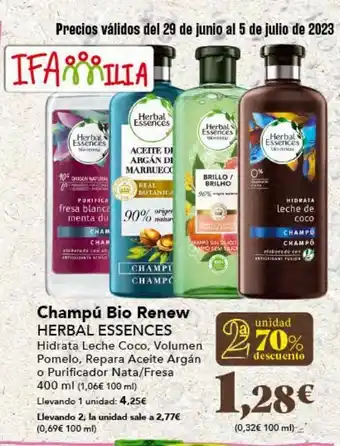 Gadis Champú herbal essences oferta