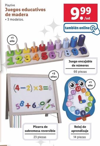 Lidl Juegos playtive oferta