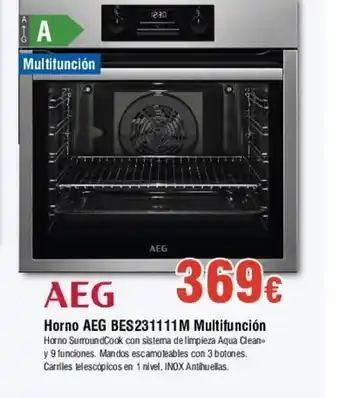 FROIZ Horno AEG BES231111M Multifunción oferta