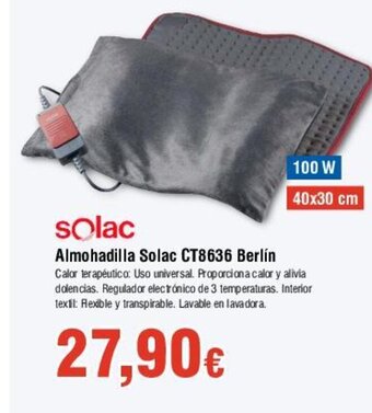 FROIZ Almohadilla Solac CT8636 Berlín oferta