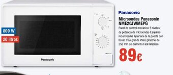 FROIZ Microondas Panasonic NME20JWMEPG oferta