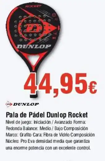 FROIZ Pala de Pádel Dunlop Rocket oferta