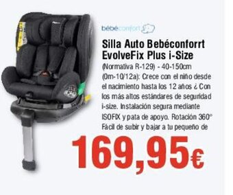 FROIZ Silla Auto Bebéconforrt EvolveFix Plus i-Size oferta