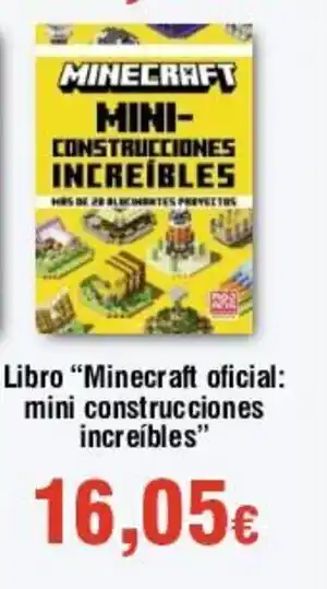 FROIZ Libro "Minecraft oficial: mini construcciones increíbles" oferta
