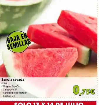 Hiper Usera Sandía rayada oferta