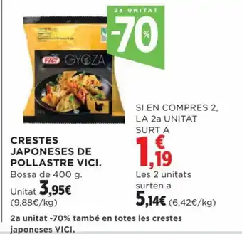 CRESTES JAPONESES DE POLLASTRE VICI.