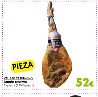 Hiper Usera • VALLE DE CASTILNOVO Jamón reserva oferta