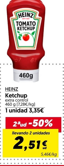 Hiper Usera HEINZ Ketchup oferta