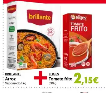 Hiper Usera BRILLANTE Arroz Vaporizado 1 kg oferta