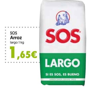 Hiper Usera SOS Arroz largo 1 kg oferta