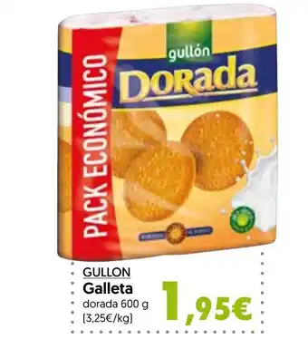 Hiper Usera GULLON Galleta dorada 600 g (3,25€/kg) oferta