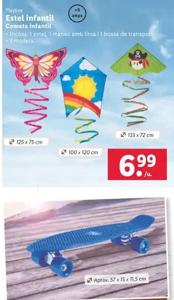 Lidl Estel infantil Cometa infantil oferta
