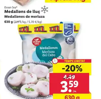 Lidl Medallons de lluç Medallones de merluza oferta