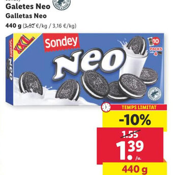 Lidl Galetes Neo Galletas Neo oferta