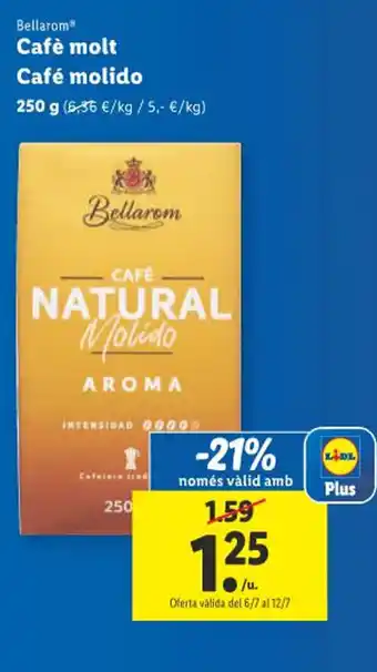 Lidl Bellarom Cafè molt Café molido oferta