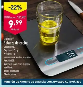 ALDI Balanza de carga electrónica cecotec oferta