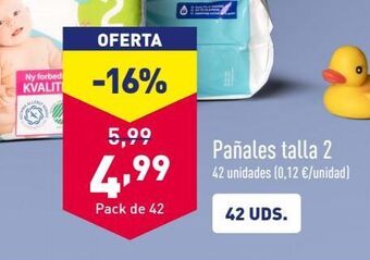 ALDI Pañales talla 2 oferta
