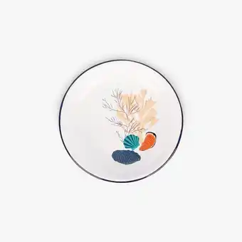 Gato Preto Plato coral esmalte d22cm under the sea oferta