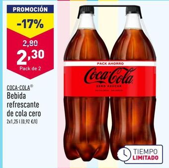 ALDI Refresco de cola coca-cola oferta