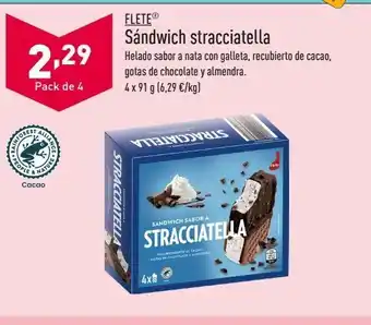 ALDI Helado sandwich flete oferta