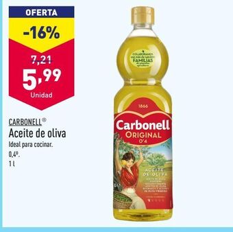 ALDI Aceite de oliva carbonell oferta