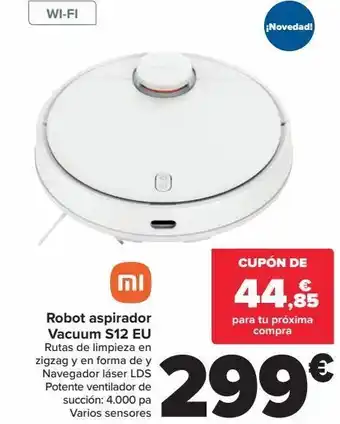 Carrefour Xiaomi robot aspirador vacuum s12 eu oferta