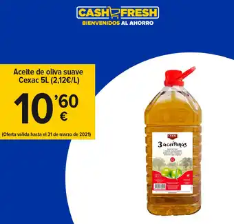 Cash Fresh Cexac Aceite de oliva suave 5L oferta