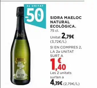 Hipercor SIDRA MAELOC NATURAL ECOLÒGICA. oferta