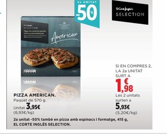 Hipercor PIZZA AMERICAN. oferta