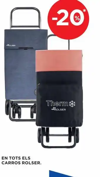 Hipercor EN TOTS ELS CARROS ROLSER. oferta