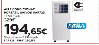 Hipercor AIRE CONDICIONAT PORTÀTIL SAIVOD SAP723. oferta
