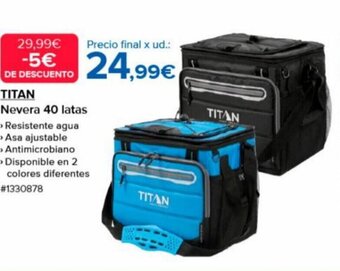 Costco TITAN Nevera 40 latas oferta