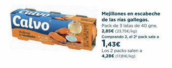 Hipercor Mejillones en escabeche de las rías gallegas oferta