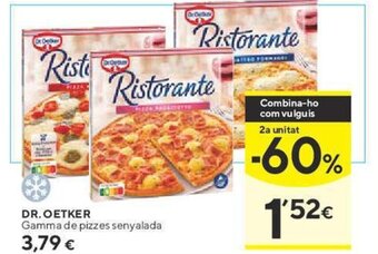 Caprabo DR. OETKER Gamma de pizzes senyalada oferta