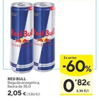 Caprabo RED BULL Beguda energètica, llauna de 35 cl oferta