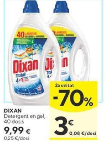 Caprabo DIXAN Detergent en gel, 40 dosis oferta