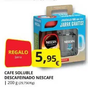 Supermercados MAS Cafe Soluble Descafeinado Nescafe 200g oferta