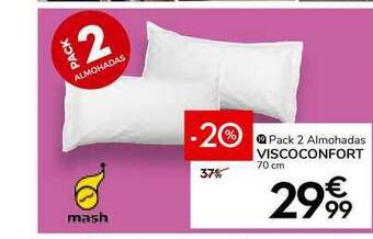 Conforama Pack 2 Almohadas Viscoconfort oferta