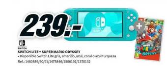 MediaMarkt Switch Lite + Super Mario Odyssey oferta