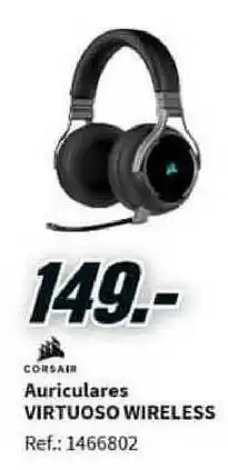 MediaMarkt Corsair Auriculares Virtuoso Wireless oferta